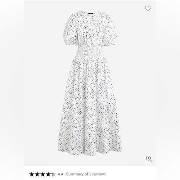 J. Crew Dresses & Skirts - J. Crew White Maxi Dress with Dot Print